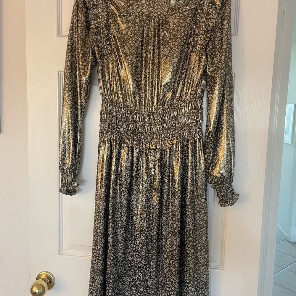 Gold Lamé Dress - Picture 3 of 4